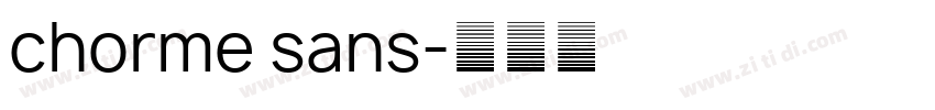 chorme sans字体转换